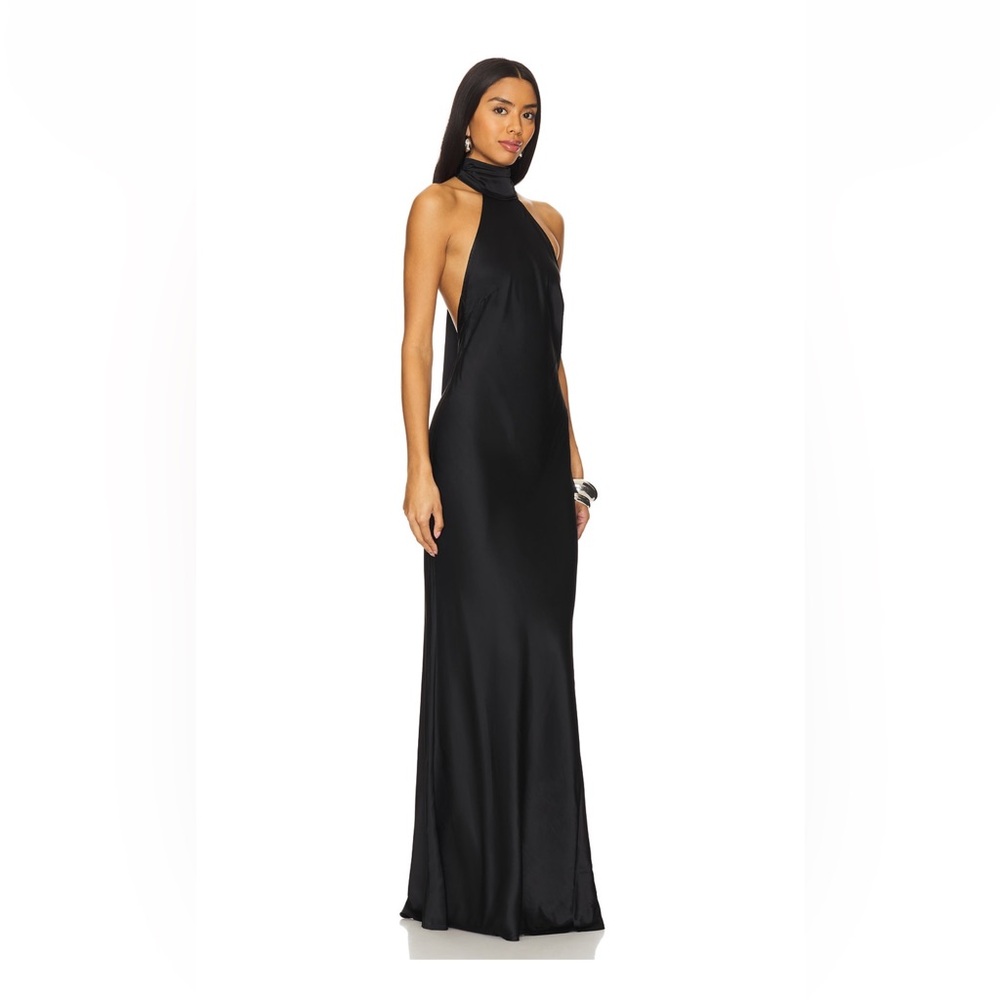 House of Harlow 1960 Black Halter Maxi Gown - Picture 4 of 6